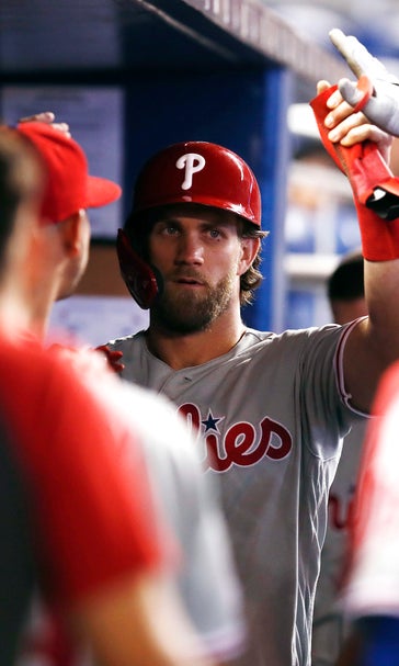 Harper's HR, 4 RBIs help Phillies finally beat Marlins, 13-6